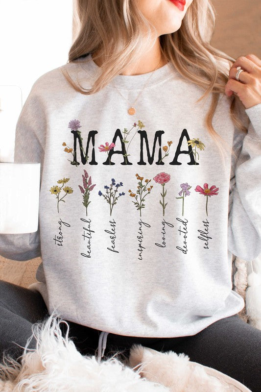 FLORAL MAMA Graphic Sweatshirt