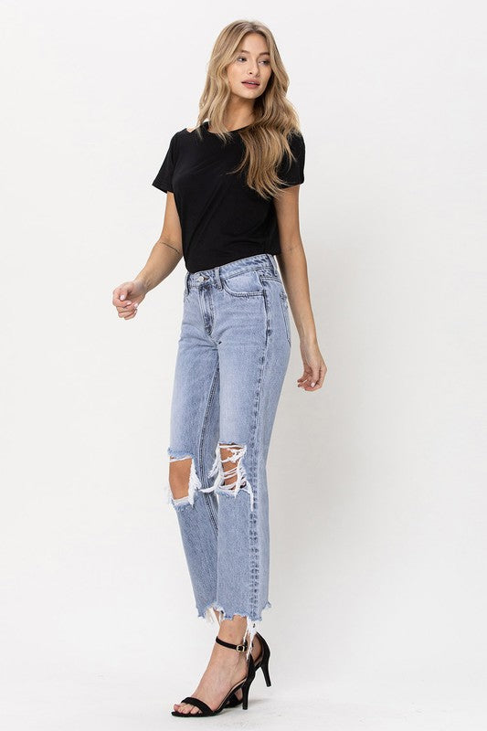 Super High Rise 90's Straight Crop Jeans