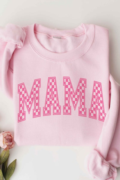 CHECKER MAMA Graphic Sweatshirt