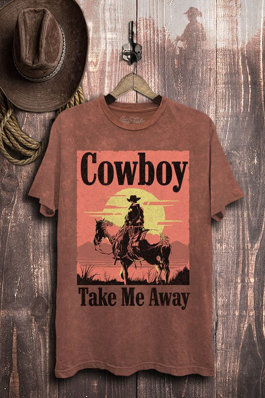 Plus Cowboy Take Me Away Graphic Tee