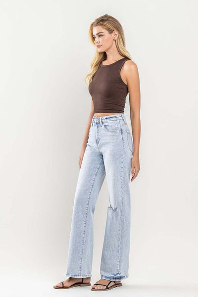 90's Vintage Super High-Rise Flare Jeans