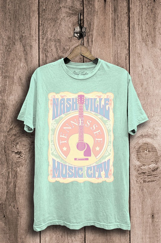 Nashville Music City Graphic Tee