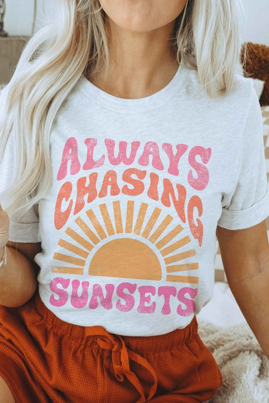 ALWAYS CHASING SUNSETS GRAPHIC T-SHIRT