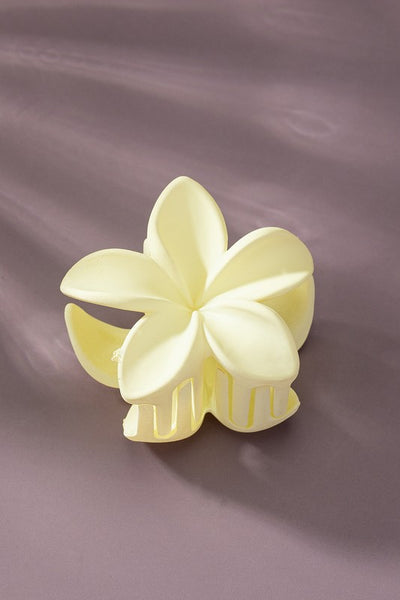 Bright color Hawaiian flower hair claw clip