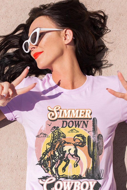 Simmer Down Cowboy Tee