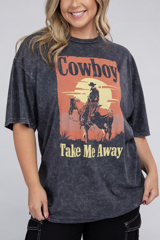 Plus Cowboy Take Me Away Graphic Tee