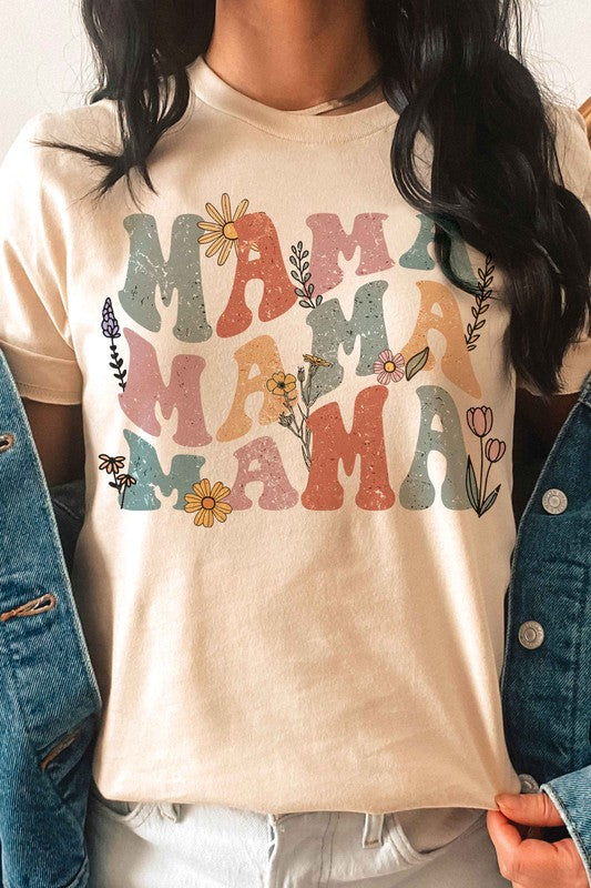 FLORAL MAMA Graphic T-Shirt