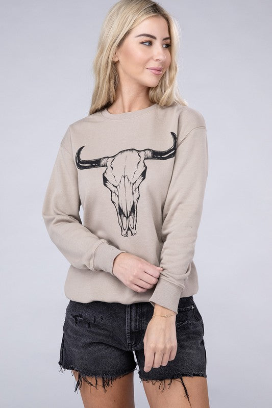 Cow Skull Crewneck