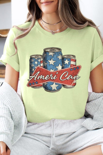 Ameri Can 4th Of July Graphic T Shirts