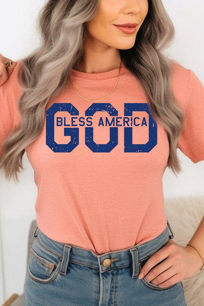 God Bless America Graphic T Shirts