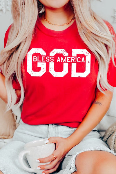 God Bless America Graphic T Shirts