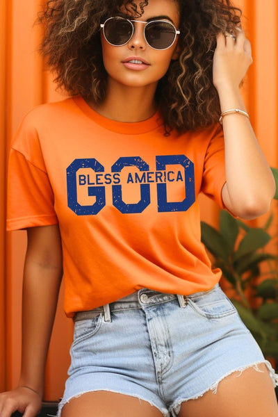 God Bless America Graphic T Shirts