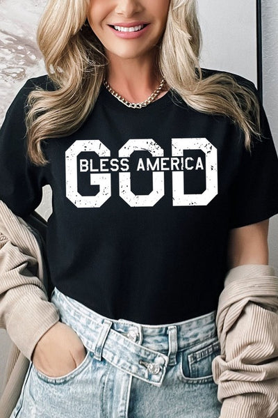 God Bless America Graphic T Shirts