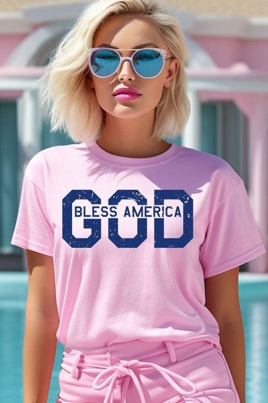 God Bless America Graphic T Shirts