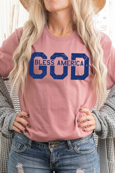 God Bless America Graphic T Shirts