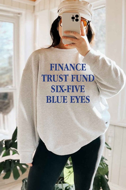 FINANCE TRUST FUND SIX FIVE OVERSIZED SWEATSHIRT