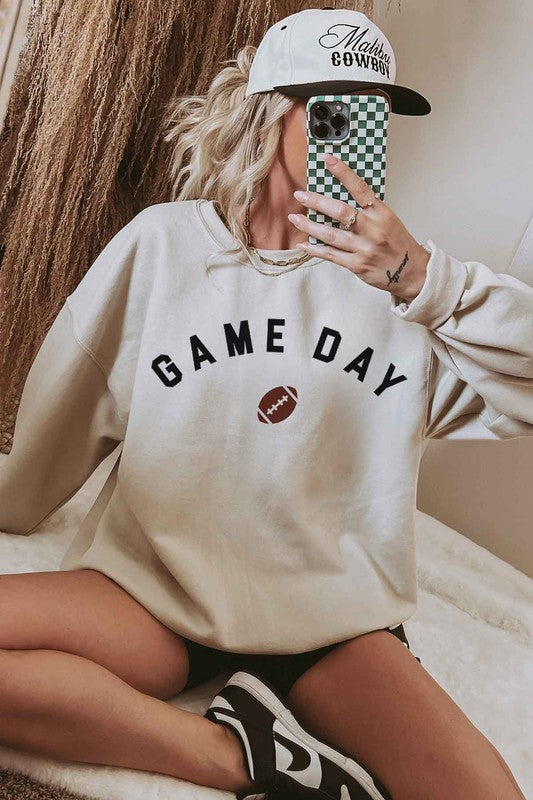 GAME DAY FOOTBALL TAILGATE OVERSIZED SWEATSHIRT