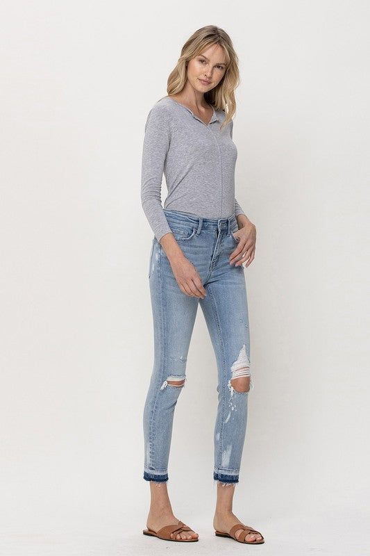 Mid Rise Crop Skinny