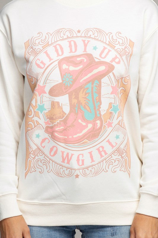 Giddy Up Cowgirl Crewneck