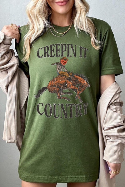 CREEPIN IT COUNTRY HALLOWEEN TEE