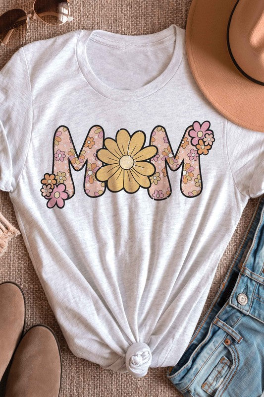 FLORAL MOM Graphic Tee