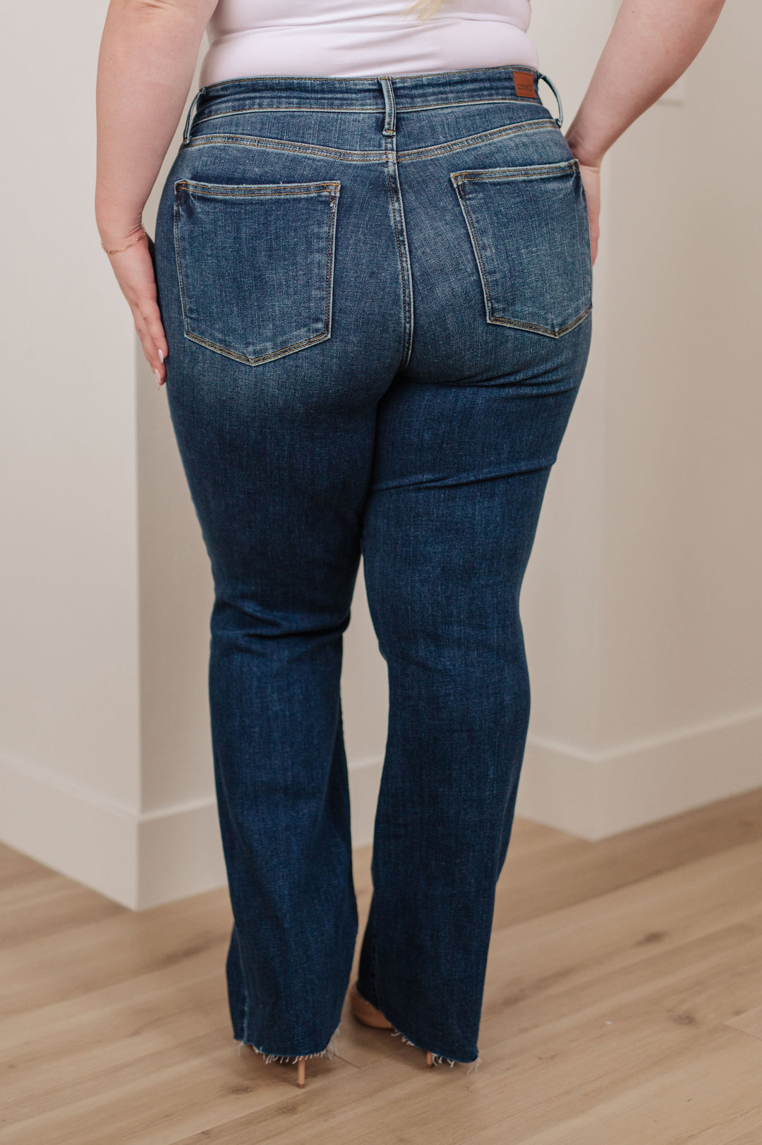 Josephine Mid Rise Raw Hem Jeans