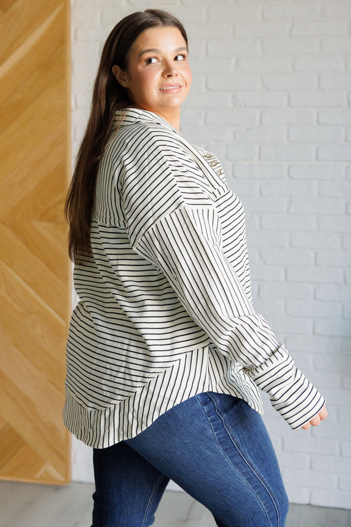 Striped Serendipity Pullover