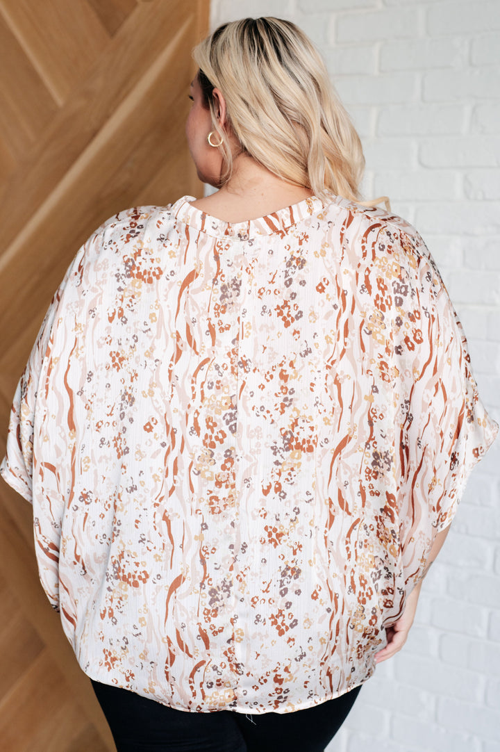 Take a Chance Mixed Print Blouse