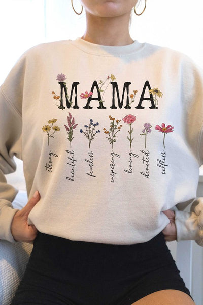 FLORAL MAMA Graphic Sweatshirt