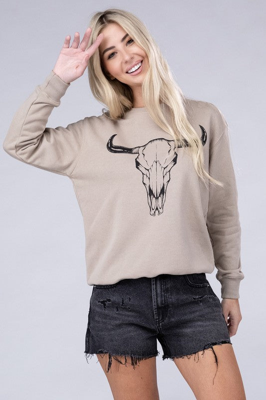 Cow Skull Crewneck