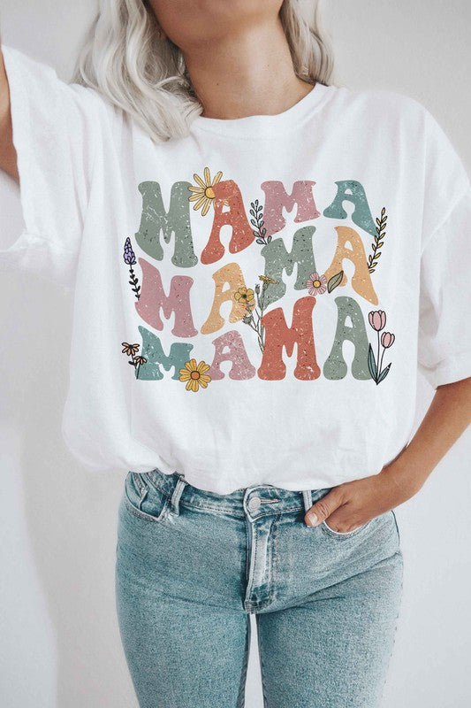 FLORAL MAMA Graphic T-Shirt