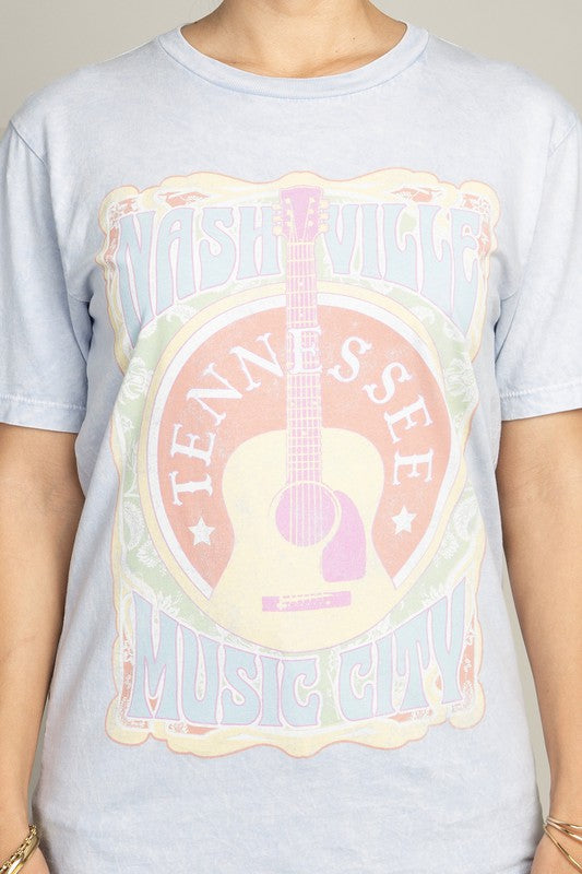 Nashville Music City Graphic Tee