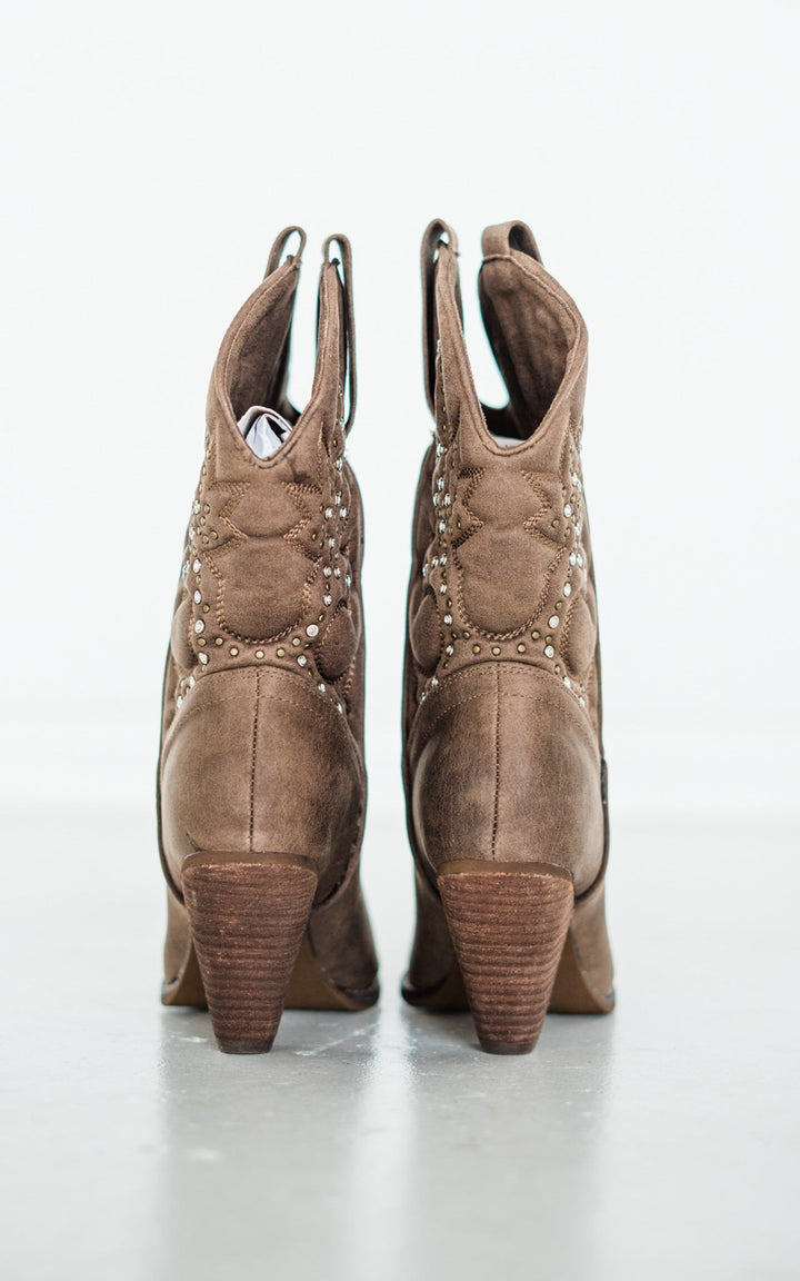 Houston Western Boots in Taupe