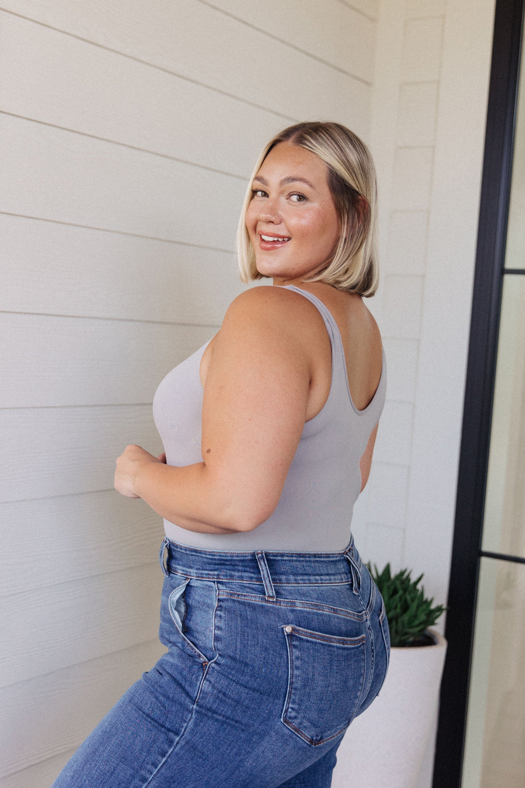 The Basics Bodysuit in Grey