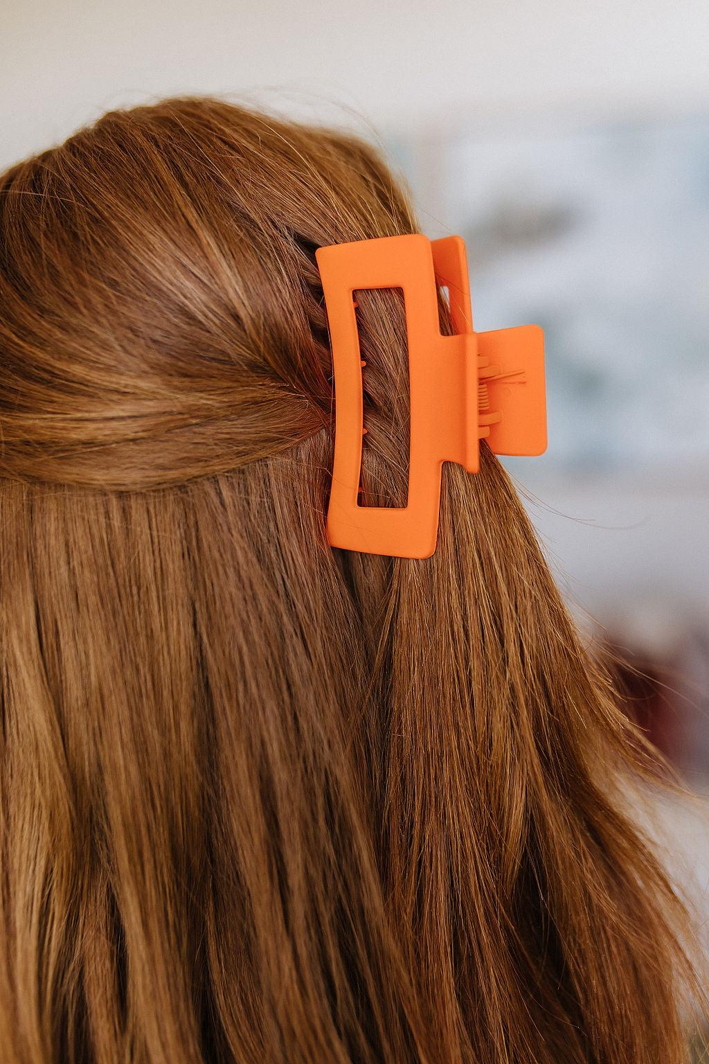 Claw Clip Set of 4 in Orange - Kash's Boutique