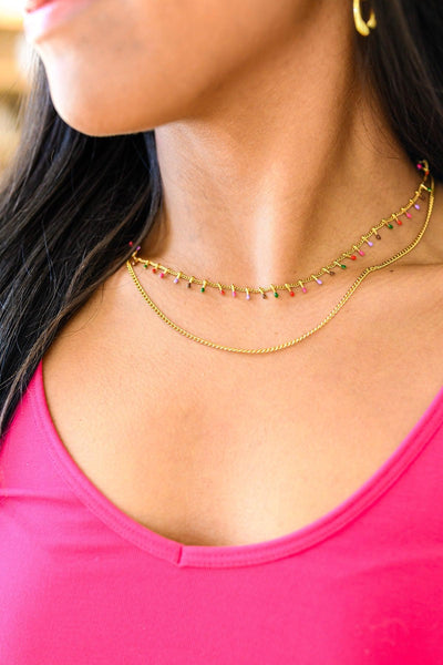 Colorful Palette Layered Necklace - KASH'S BOUTIQUE