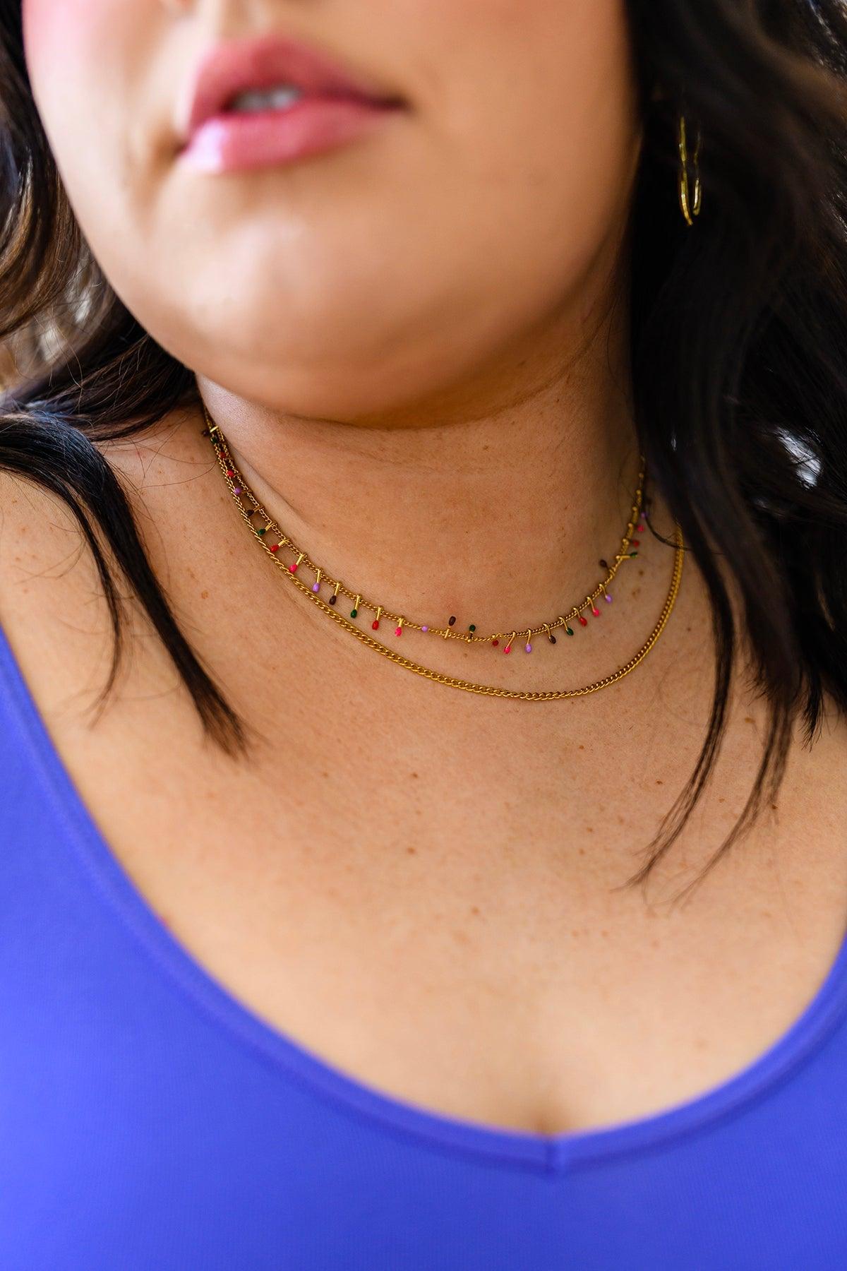 Colorful Palette Layered Necklace - KASH'S BOUTIQUE