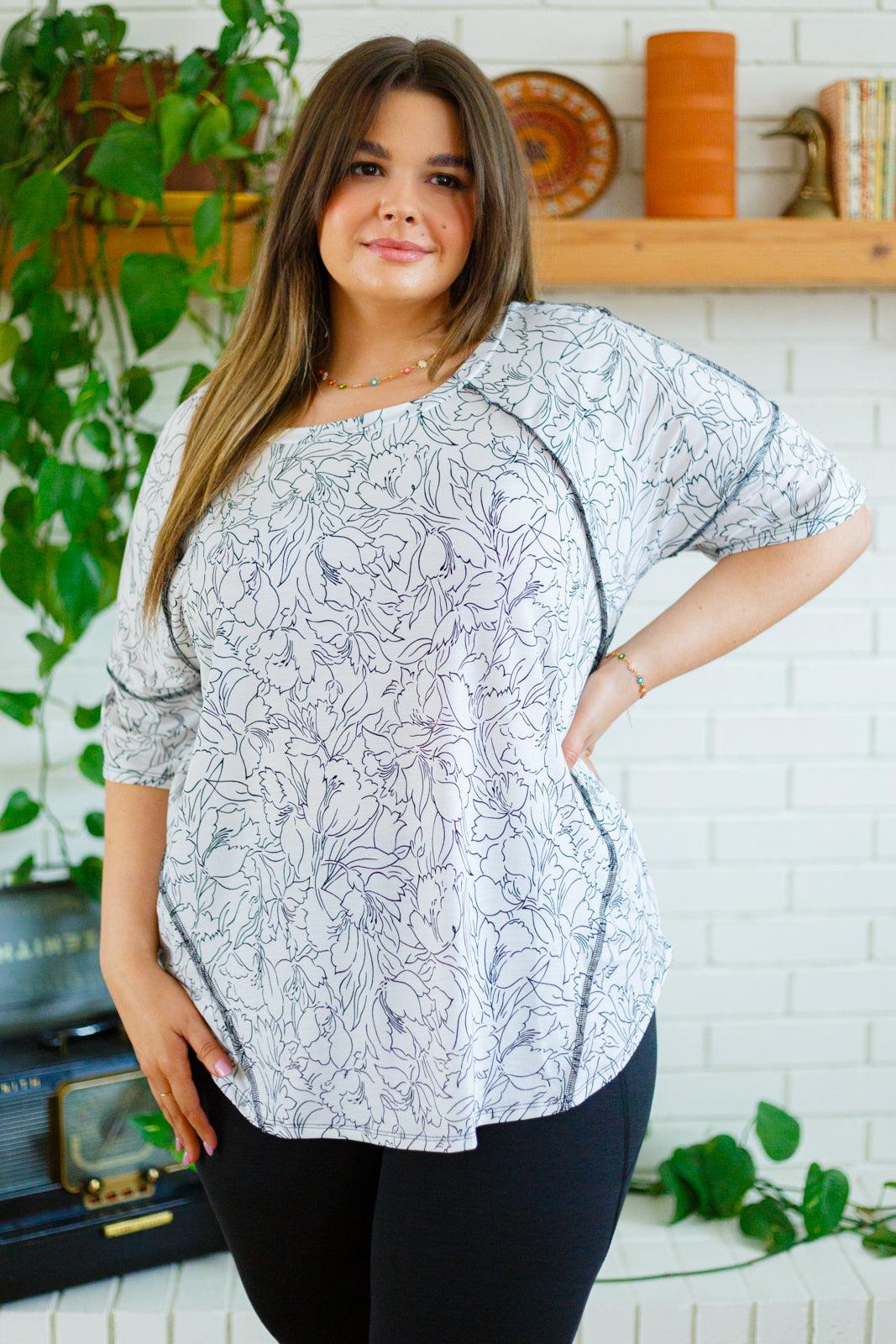 Endless Joy Floral Top - KASH'S BOUTIQUE