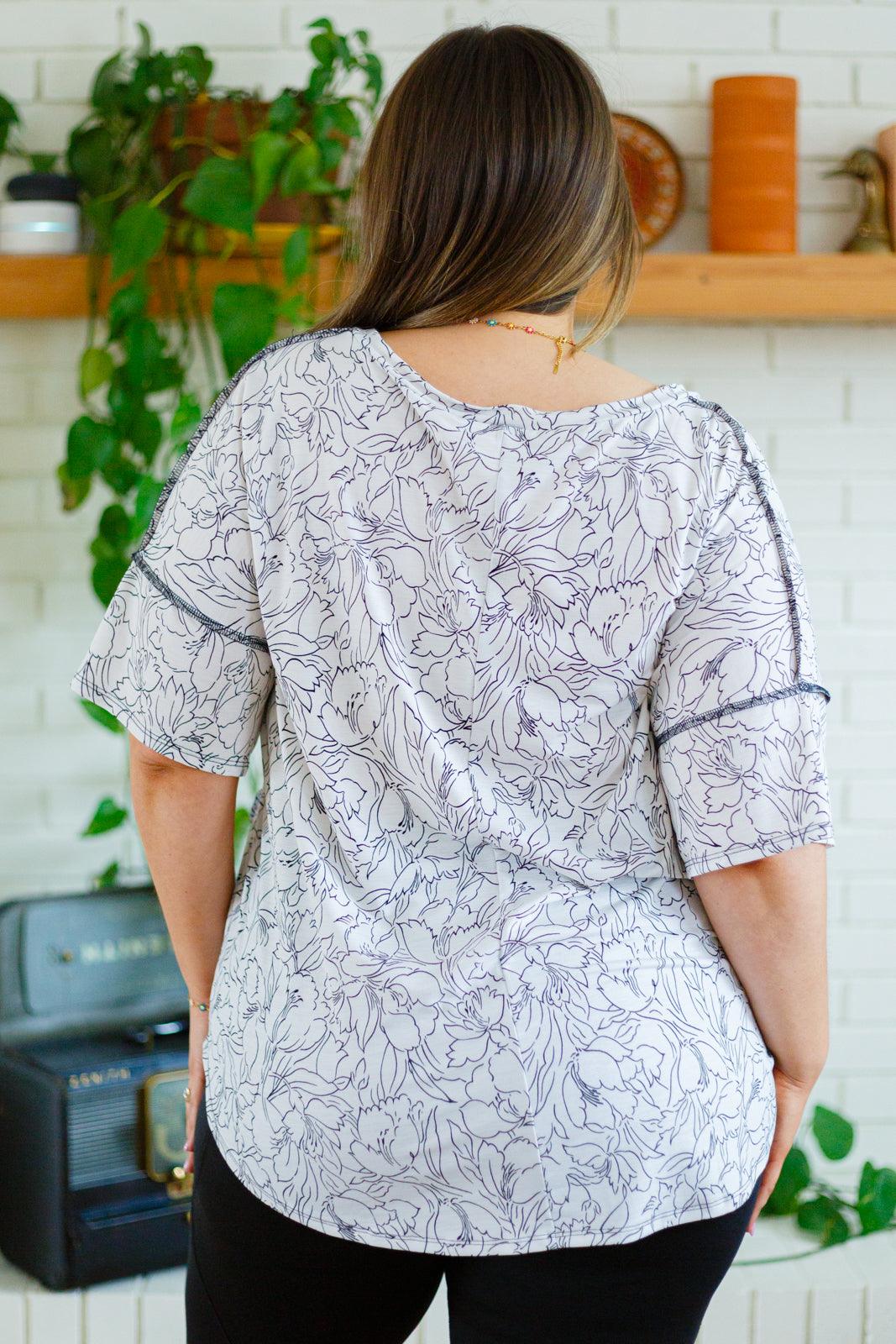 Endless Joy Floral Top - KASH'S BOUTIQUE