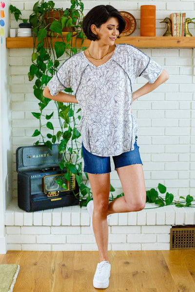 Endless Joy Floral Top - KASH'S BOUTIQUE