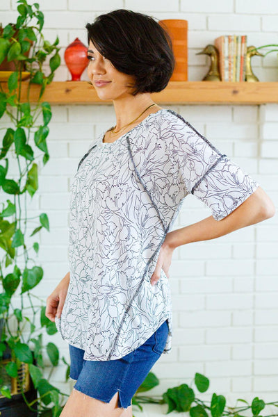 Endless Joy Floral Top - KASH'S BOUTIQUE