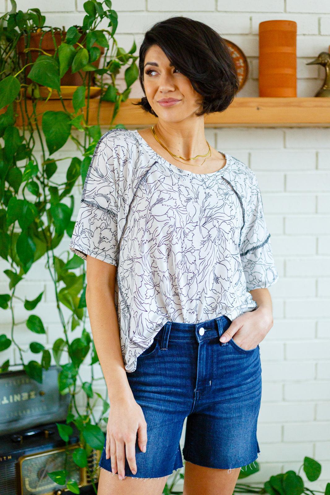 Endless Joy Floral Top - KASH'S BOUTIQUE