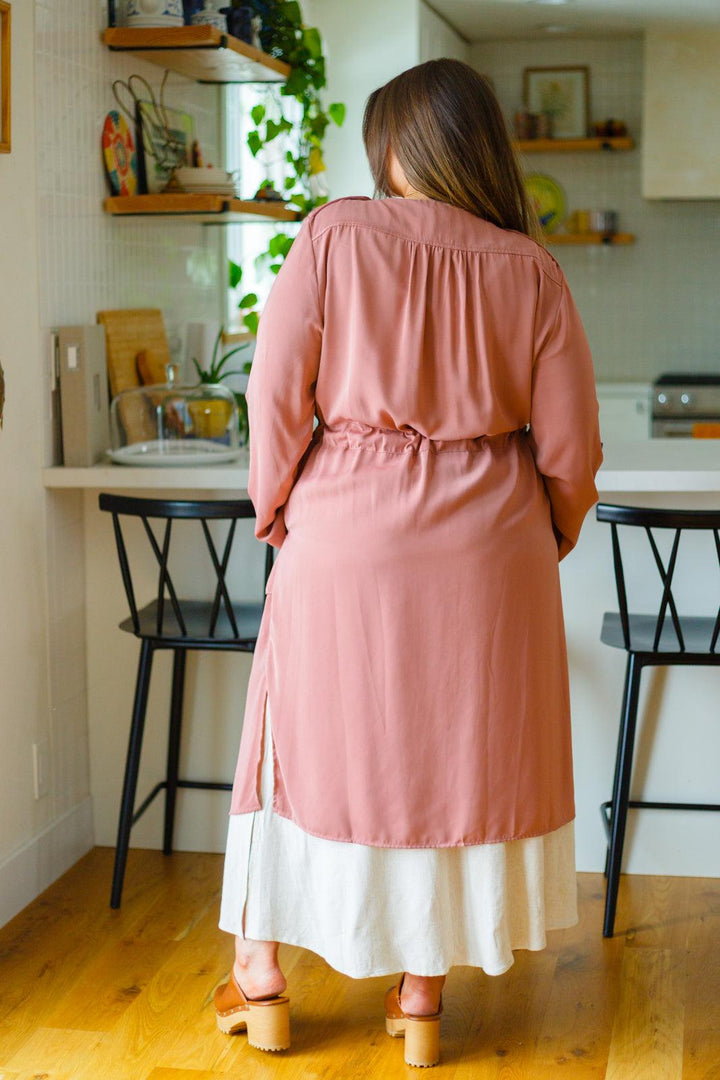 First Day Of Spring Jacket in Dusty Mauve - KASH'S BOUTIQUE