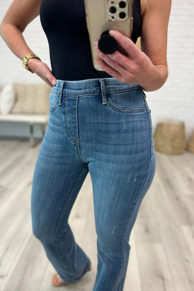 Paula High Rise Pull On Slim Jeans