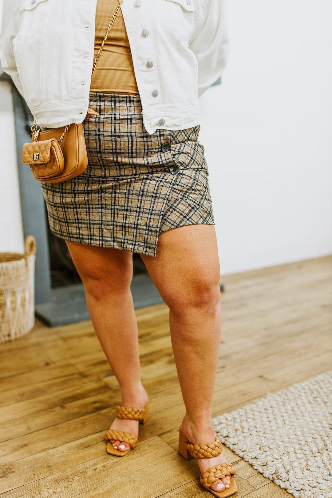 Late To Class Plaid Mini Skort - KASH'S BOUTIQUE