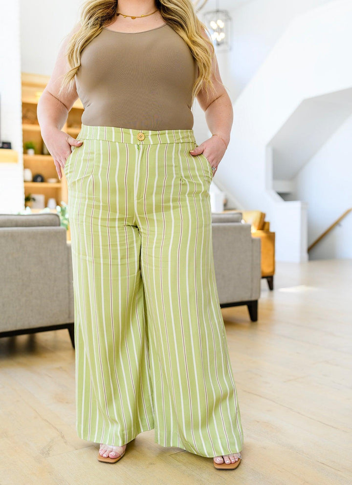 Never Underrated Striped Wide Leg Trousers - KASH'S BOUTIQUE