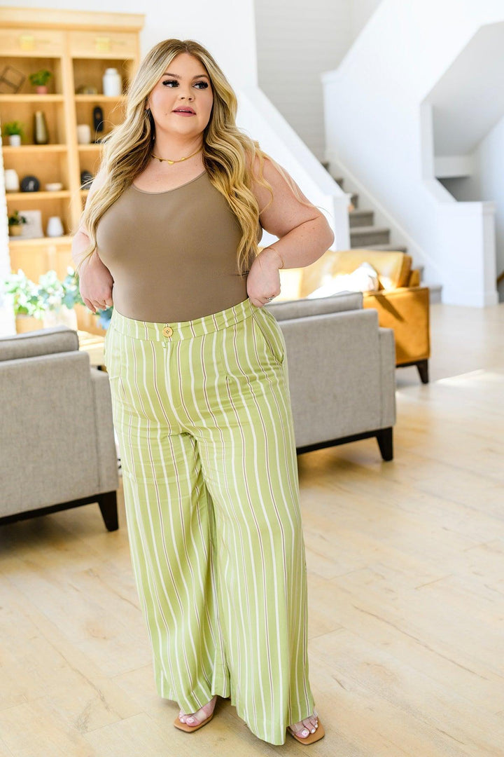 Never Underrated Striped Wide Leg Trousers - KASH'S BOUTIQUE