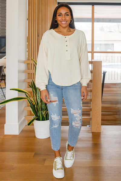 Osaka Top In Cream - KASH'S BOUTIQUE