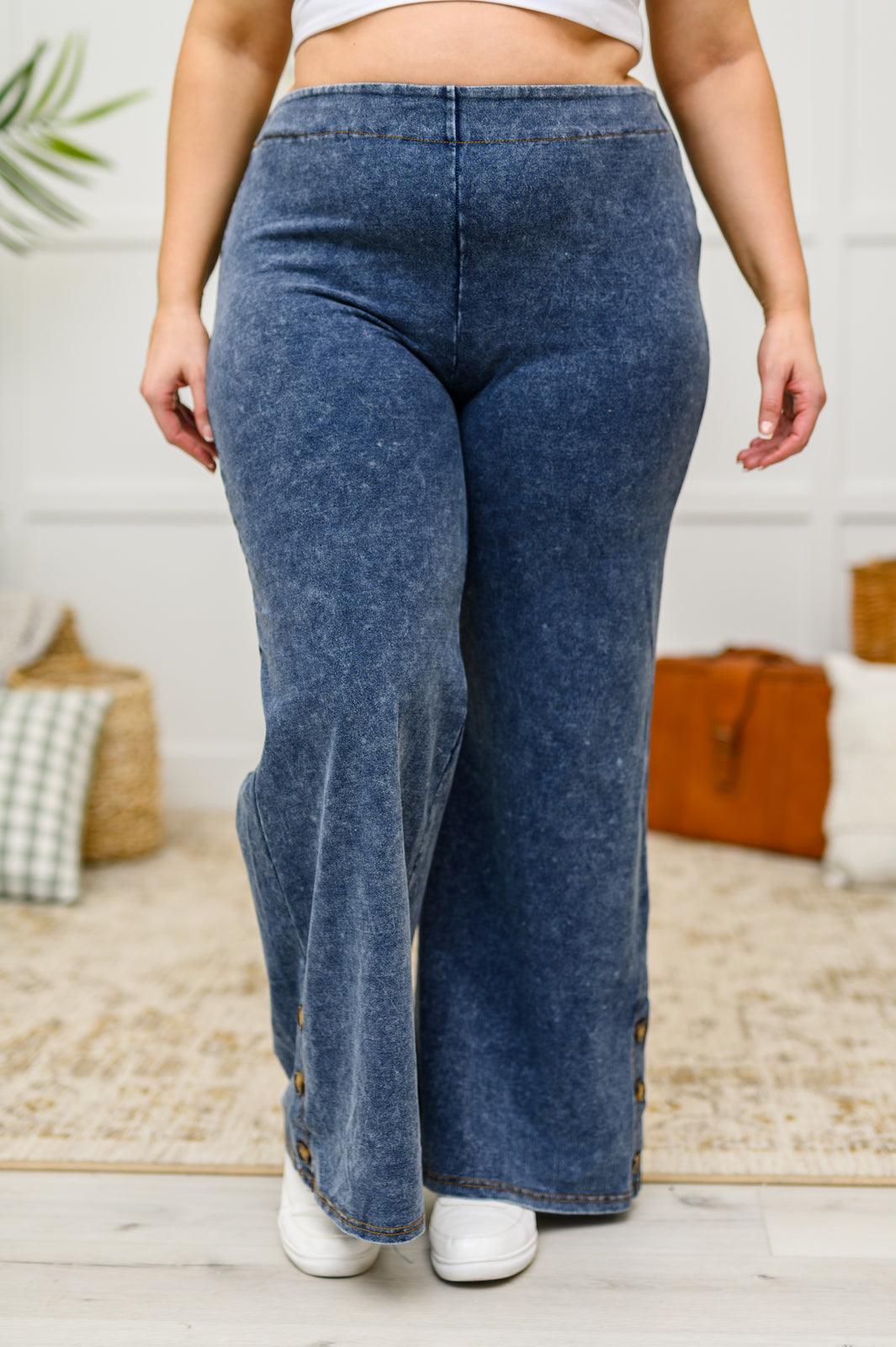 Park City Button Flare Pants - KASH'S BOUTIQUE