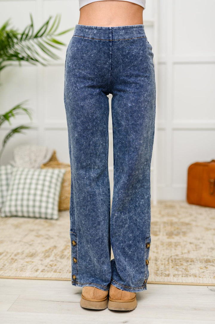 Park City Button Flare Pants - KASH'S BOUTIQUE